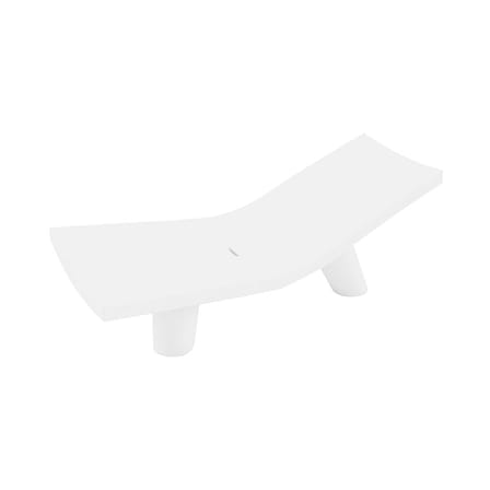 Low Lita Lounge Fixed deckchair plastic material white - Slide
