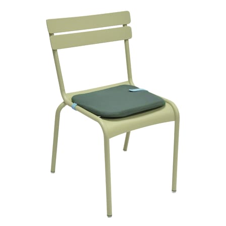 Galette de chaise Color Mix tissu bleu / 41 x 38 cm - Fermob
