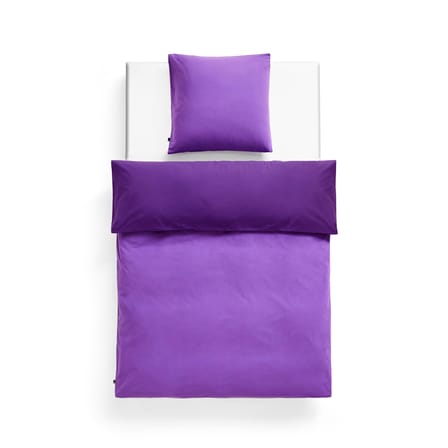 Housse de couette 240 x 220 cm Duo tissu violet / Coton Oeko-tex - Hay