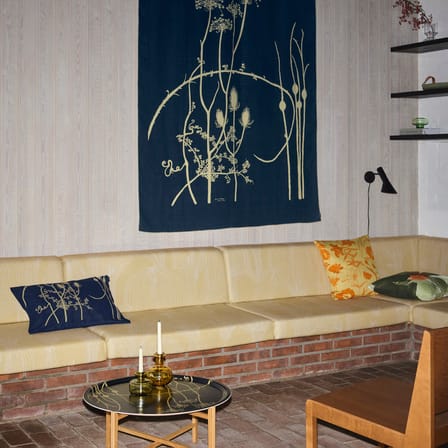 Housse de coussin Vuoren Kasvit tissu bleu / 60 x 40 cm - Marimekko