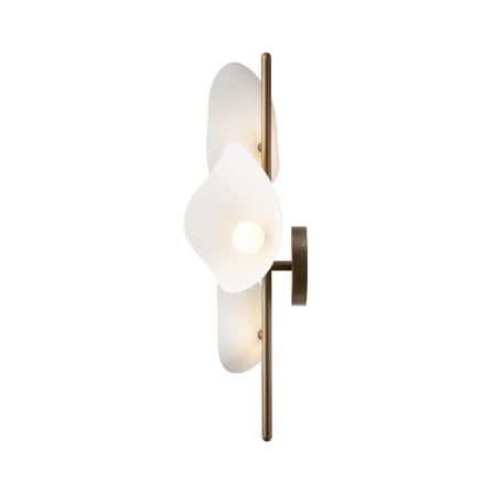 Lampada da parete Florii 3 materiale plastico bianco / H 61 cm - NUURA