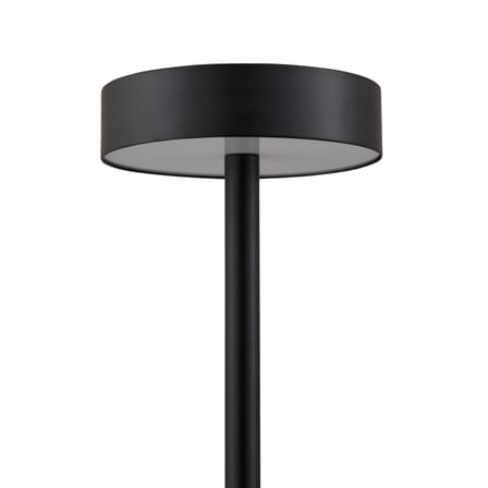 Lampada da tavolo Grasil LED metallo pietra nero / L 28,5 x H 56 cm - Metallo & Marmo - AYTM