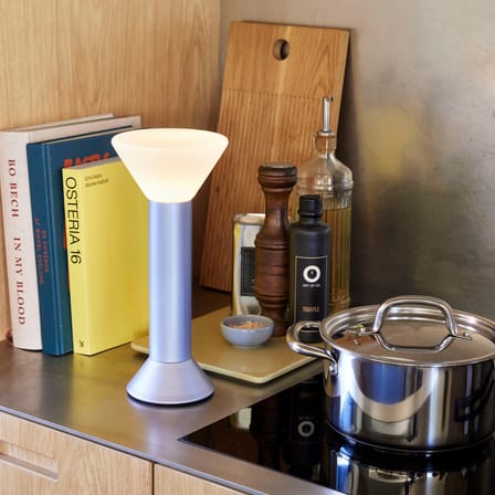 Lampe sans fil rechargeable Flash LED métal violet - HÜBSCH