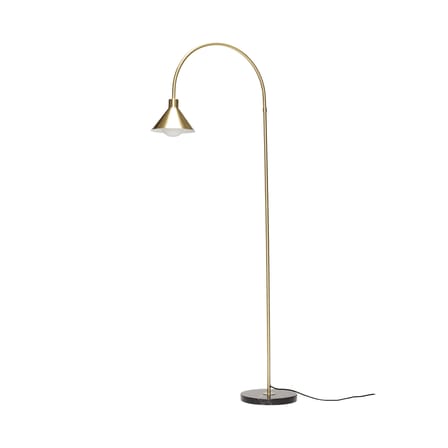 Lampadaire Pipe métal or / H 168 cm - Orientable - HÜBSCH