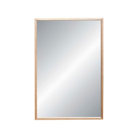 Miroir mural Depth bois naturel / 40 x 60 cm - HÜBSCH