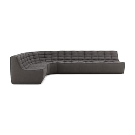 N701 Upholstered armchair textile grey / UK version - Ethnicraft