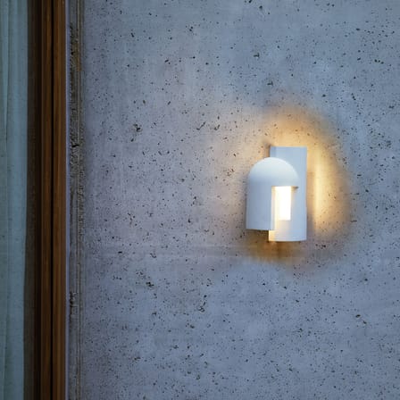 Outdoor-Wandleuchte Soul Story 1 LED - Outdoor stein weiß / Beton - DCW éditions