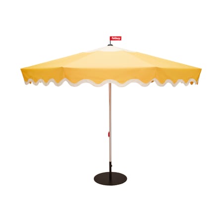Parasol Pensol jaune / Ø 350 cm - Base noire incluse - Fatboy