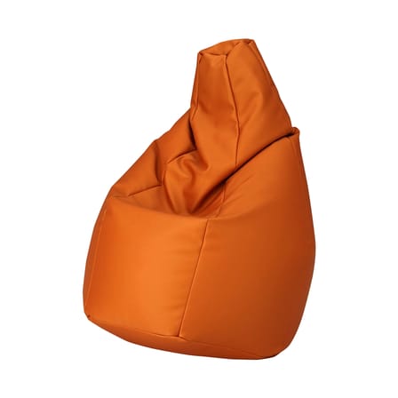 Pouf d'extérieur Sacco Outdoor Large tissu orange / 80 x 80 cm - Réédition 1968 - Zanotta