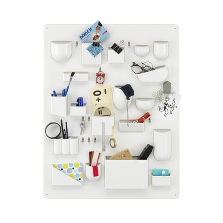 Rangement mural Uten.Silo I RE plastique blanc / Recyclé - Dorothee Becker (1969) - 67 x 87 cm - Vitra