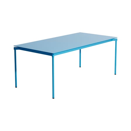 Fromme Rectangular table metal blue / Aluminium - 180 x 90 cm - Petite Friture
