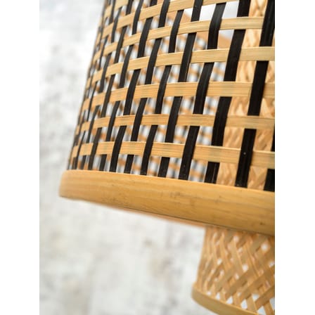 Sospensione Bhutan Large legno naturale / Bambù - Ø 50 x H 30 cm - GOOD&MOJO