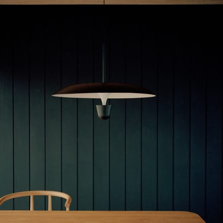 Suspension Kantarell LED métal noir / Ø 55 cm - NEW WORKS