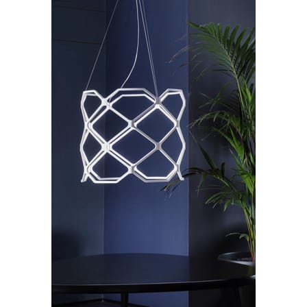Suspension Titia LED plastique blanc / Ø 70 x H 60 cm - Nemo
