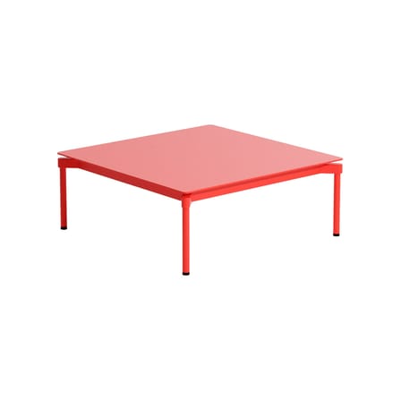 Table basse Fromme métal rouge / Aluminium - 70 x 70 x H 35 cm - Petite Friture