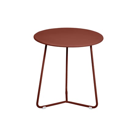 Table d'appoint Cocotte métal rouge marron / Ø 34 x H 36 cm - Fermob