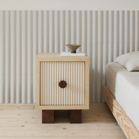 Table de chevet Heju X Nobodinoz bois naturel - NOBODINOZ