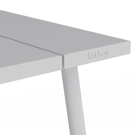 Table rectangulaire Fred's métal gris / 170 x 90 cm - 6 personnes - Fatboy