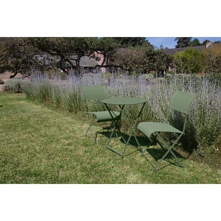 Table pliante Bistro métal violet / Ø 60 cm -  2 personnes - Fermob