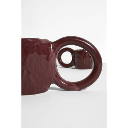 Tazzina da caffè Donut Medium ceramica rosso / Ø 8 x H 9 cm - Petite Friture