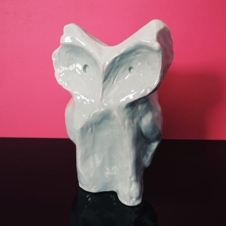 Hibou Large Vase ceramic blue by Marni / H 30 cm - Serax