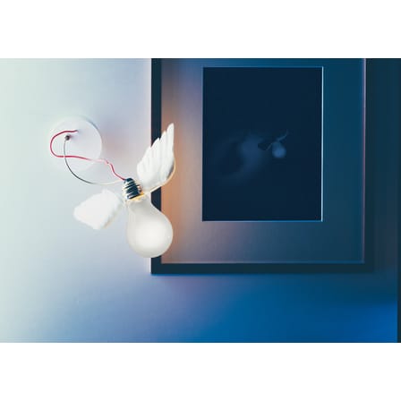 Applique Lucellino NT métal blanc / Ingo Maurer, 1992 - Ingo Maurer