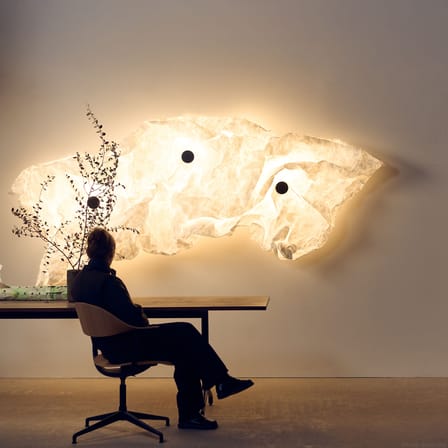 Applique Maap 3 / 320 x 155 cm - Mur lumineux modelable en Tyvek - Flos