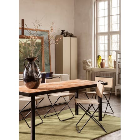 Armoire Sill bois beige / L 70 x H 200 cm - MDF rainuré - Ferm Living