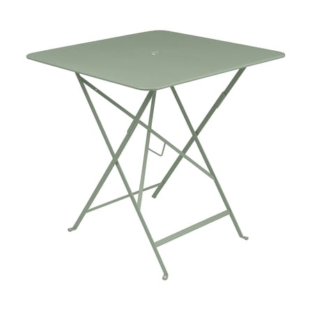 Klapptisch Bistro metall grün / 71 x 71 cm - mit Sonnenschirmloch - Fermob