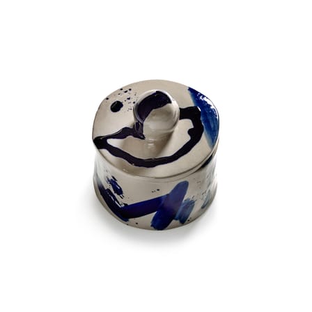Boîte Sophia 01 céramique bleu / Ø 9 x H 10.5 cm - Serax