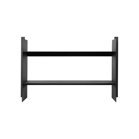 Console basse Lager métal noir / L 77 x P 28 x H 50 cm - Ferm Living