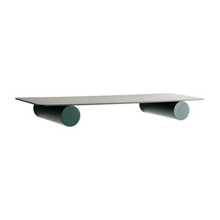Étagère Pipeline Duo métal vert / L 76 cm - raawii
