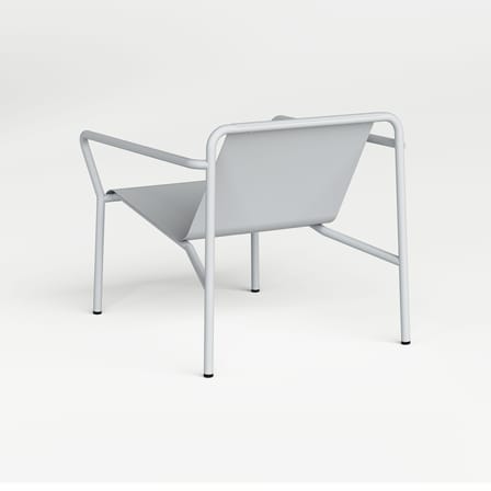 Fauteuil bas Panorama métal gris - TIPTOE