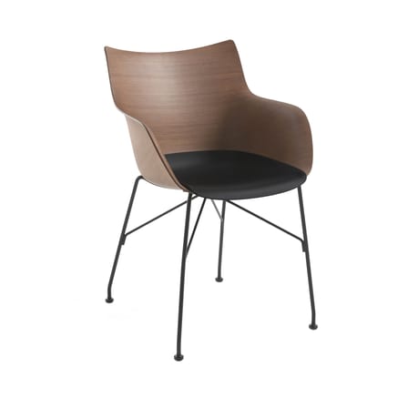 Fauteuil Q/Wood bois naturel / Bois moulé - Kartell