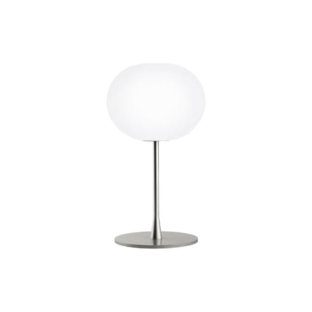 Lampe de table Glo-Ball T1 verre blanc / H 60 cm - Soufflé bouche - Flos