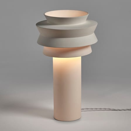 Lampe de table Leo 02 céramique blanc / H 40 cm - Serax
