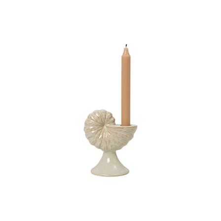 Portacandela Shelly ceramica beige - BROSTE COPENHAGEN