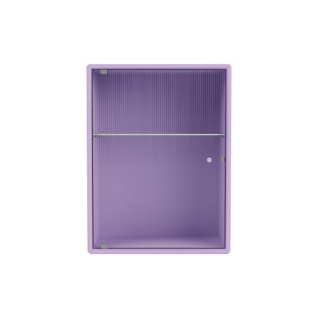 Armoire murale salle de bains Ripple bois violet / L 35,4 x P 20 x H 46,8 cm - Verre ondulé - MONTANA