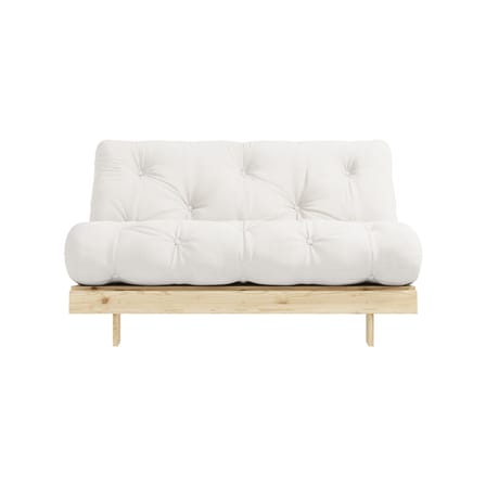 Schlafcouch Roots holz weiß / B 140 cm - 3 Positionen / Struktur Pinie Klare Kiefer - KARUP
