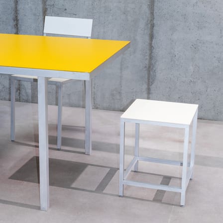 Alu Stool Stool metal white / Small - H 45 cm - valerie objects