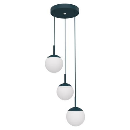 Suspension Mooon! Triple LED / Sphère verre - Bluetooth - Ø 15 cm - Fermob