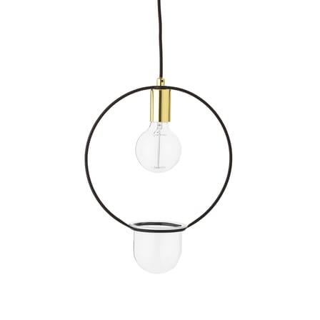 Suspension  métal noir or / Avec pot de fleurs - Ø 30 cm - Bloomingville