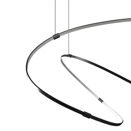 Suspension Zigouzi LED métal noir / L 150 cm - Dix Heures Dix