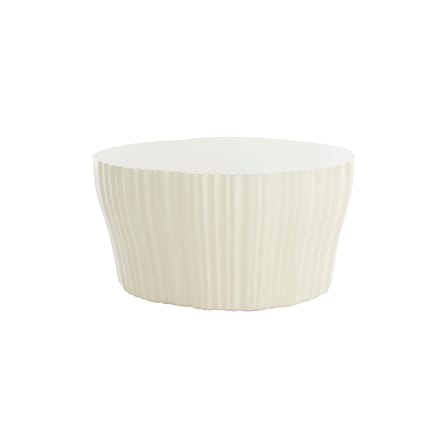 Table basse Corteza plastique blanc / 64 x 70 x H 36 cm - Recyclé - Kartell