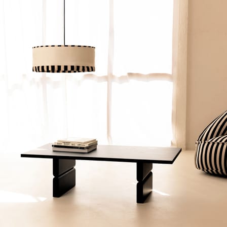 Table basse Noon bois rouge / 118 x 58 cm - NOBODINOZ
