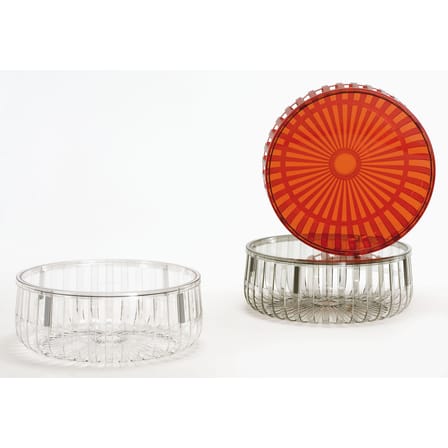 Table basse Panier plastique transparent / Coffre -  Bouroullec, 2006 - Kartell