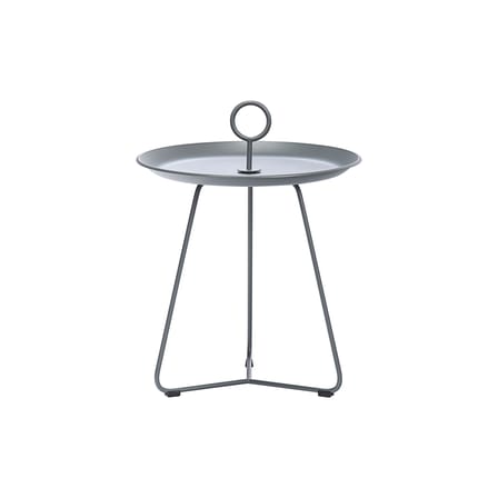 Table basse Eyelet Small métal gris / Ø 45 x H 46,5 cm - Houe