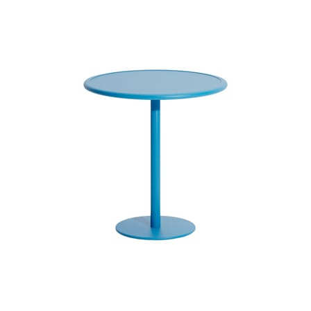 Table ronde Week-end métal bleu / Ø 70 cm - Aluminium - Petite Friture