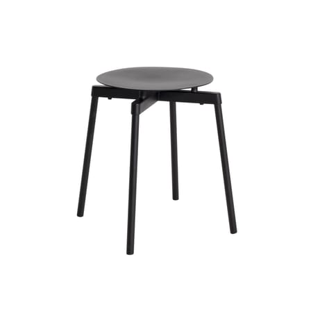 Tabouret empilable Fromme métal noir / Aluminium - Petite Friture
