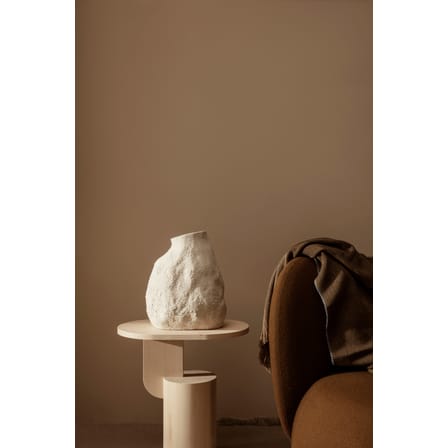 Vase Vulca Medium céramique blanc / Grès - H 36 cm - Ferm Living